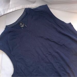 Nike Golf Tour Performance V-Neck Polyester Sweater Vest Blue Mens Large